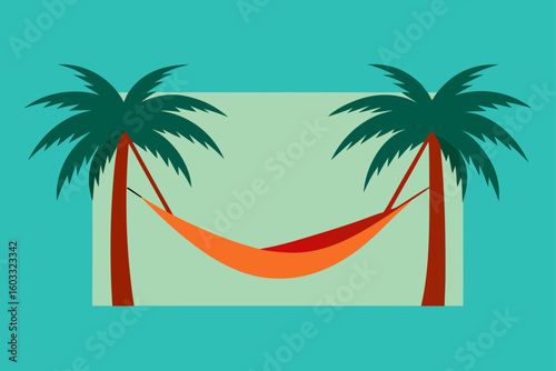 Hammock Between Palms