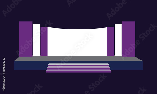 2d stage design for events and presentations