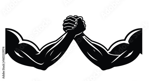 Arm Wrestling Logo Design