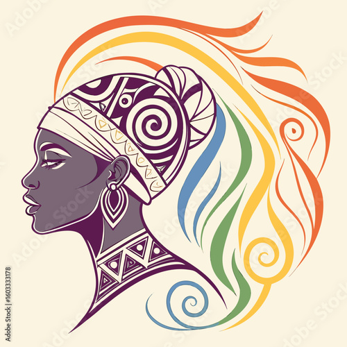 woman with long hair vector illustration eps svg 