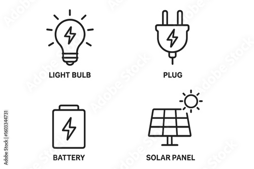 Set of flat linear conceptual vector icons for delivery and shipping services, including transport, logistics, online orders, parcels, and ecommerce design elements for websites and apps