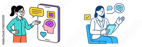 Engaging in online mental health support through digital communication tools and technology