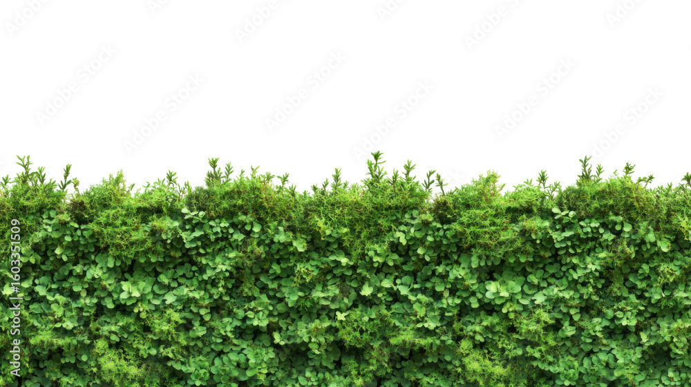 Obraz premium A beautiful green moss isolated on white background 