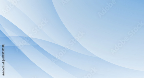 Abstract blue wave background with smooth gradients and minimal design.
