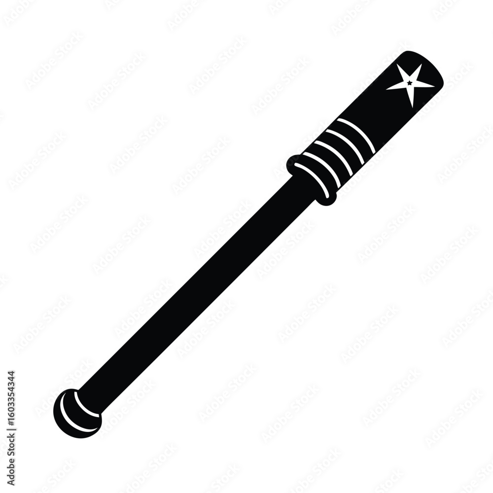 Naklejka premium police baton