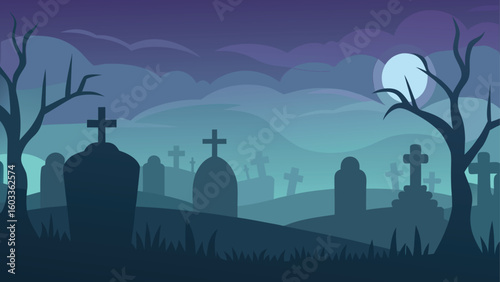 spooky graveyard fog overlay  vector background te
