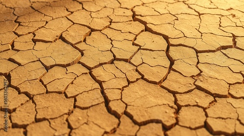 Dry Cracked Earth Surface Texture