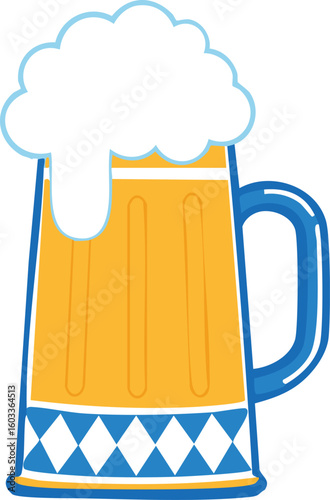 mug of beer with foam