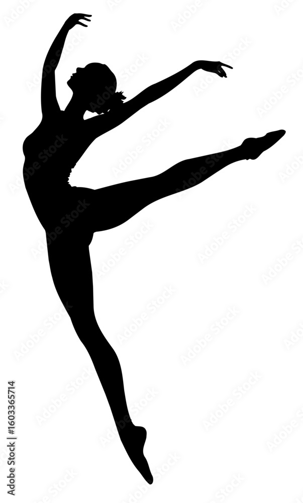 Fototapeta premium Dancer in Mid-Air Leap