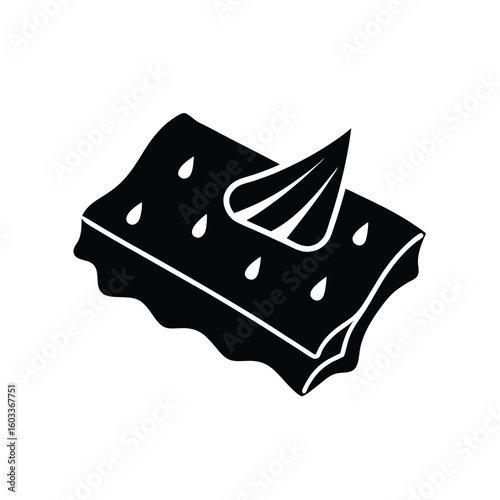 wet wipes silhouette vector