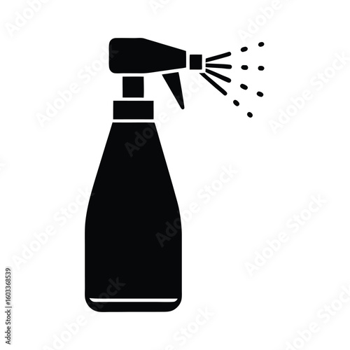 sanitizer spray on white background
