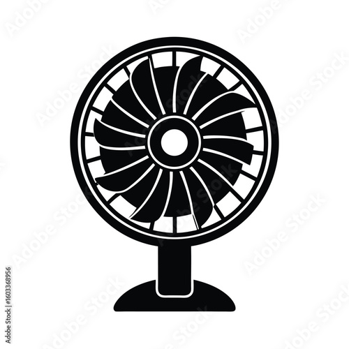 mini fan on a white background