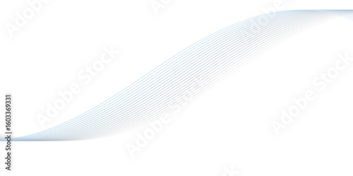 "Minimal abstract wave background with smooth blue curved lines on a white backdrop. Perfect for presentations, technology themes, corporate designs, and modern graphic compositions"
