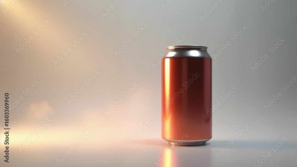 A can of soda sitting on top of a table. A can of soda sitting on top of a table.