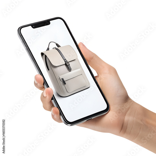 “Modern minimalistic schoolbag mockup — editable PSD with smart objects for branding”
