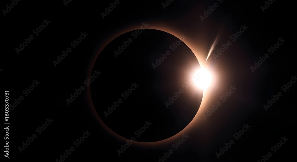 Obraz premium A solar eclipse is displayed against a dark background