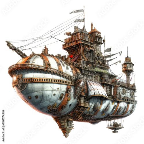 old wooden blimp