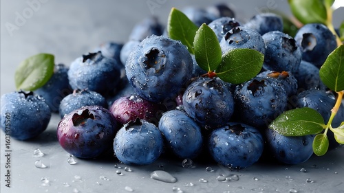 Wallpaper Mural blueberries on a wooden table Torontodigital.ca