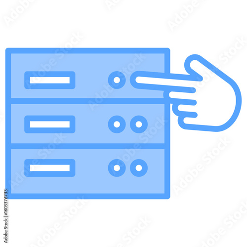 Storage Solution Blue Icon