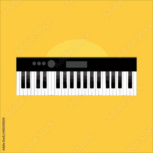 Electronic Keyboard Illustration