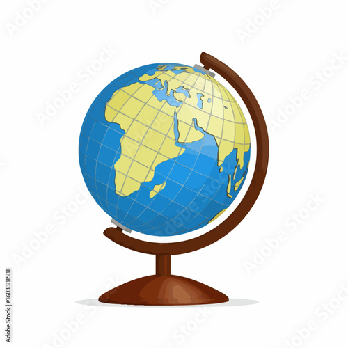 Desk Globe with Meridian Lines