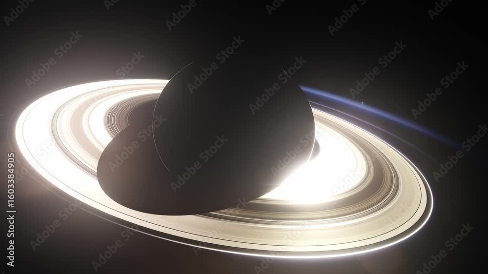 abstract background with space, Saturn