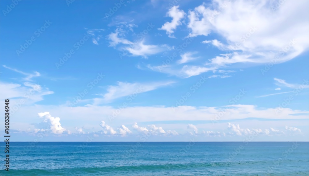Fototapeta premium Blurred ocean and sky view