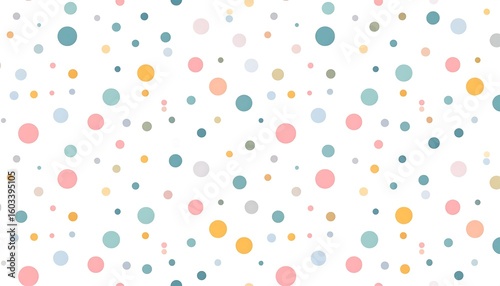 Abstract pastel circles pattern