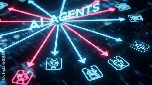 AI Agents Orchestrating Tasks for Multiple Robot Entities in a Futuristic Digital Network