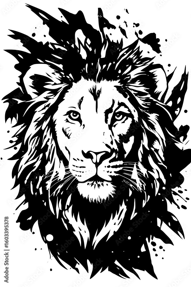 Fototapeta premium lion head vector