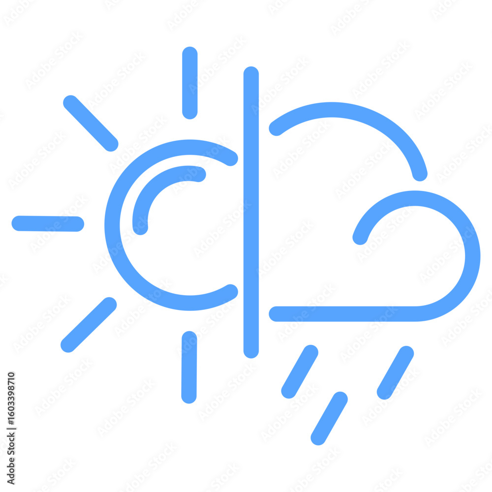 Obraz premium Weather Blue Icon