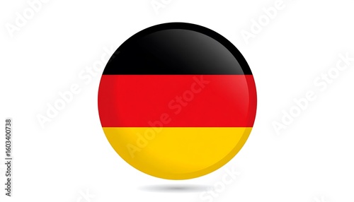 Free Download Circular German flag icon - GFXLoad