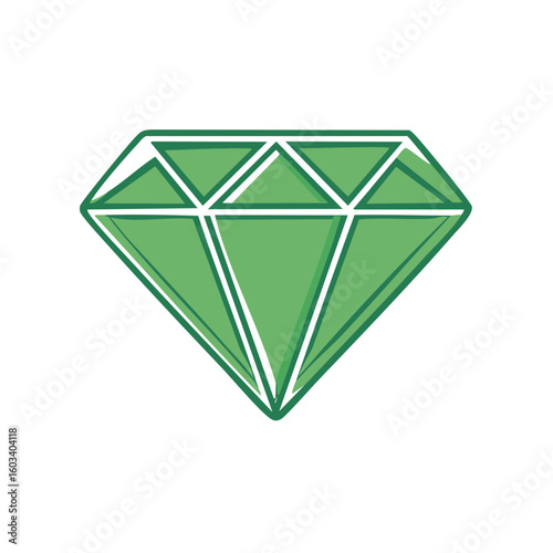 Stylish Green Diamond Jewel Symbolizing Luxury Craftsmanship and Enduring Beauty