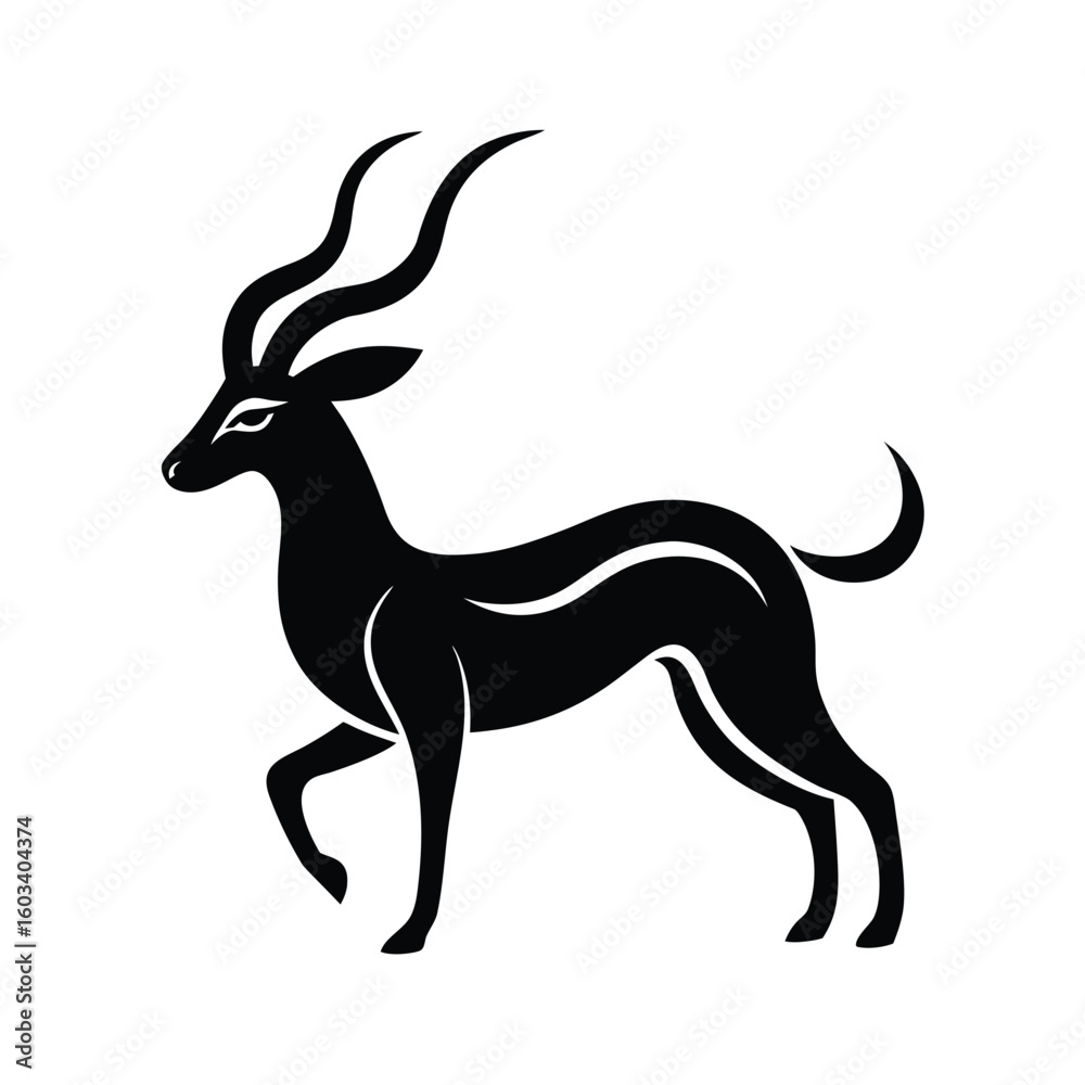 Fototapeta premium silhouette of a deer