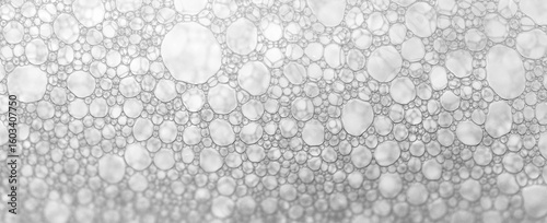 Macro shot of soap bubbles. Bubbles are generally made with soap and water.