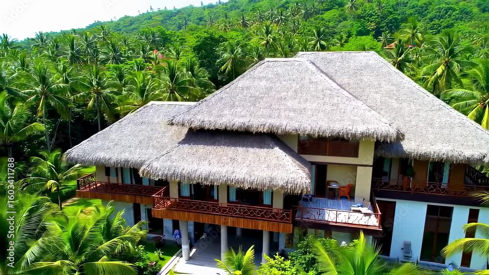 Exotic Tropical Villa Nestled in Lush Greenery on a Tropical Island Getaway Exotic Tropical Villa Nestled in Lush Greenery on a Tropical Island Getaway