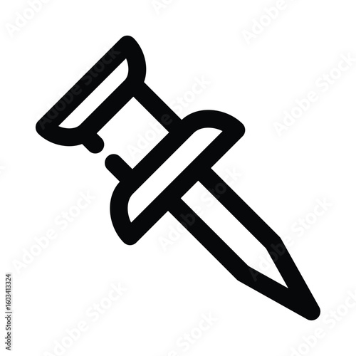 Pushpin icon design template
