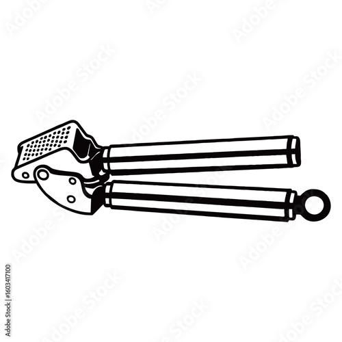 Garlic Press silhouette image with transparent background