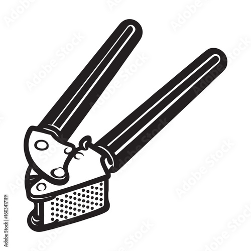 Garlic Press silhouette image with transparent background