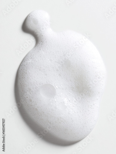 Detailed Close-Up of Luxurious Cosmetic Foam with Natural Texture
