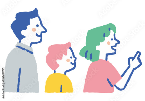 A close family enjoying leisure time on holiday_Color