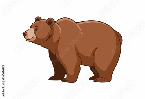 A friendly and adorable brown bear stands in a playful pose, showcasing the beauty of wildlife, harmony with nature, and the joy of the great outdoors.
