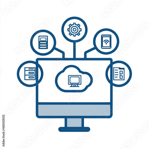 Digital asset management system, cloud based, and organized, this design evokes feeling of control and efficiency in viewer
