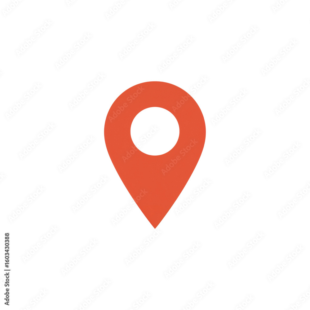 Fototapeta premium Location Marker – Digital Map Pin Icon