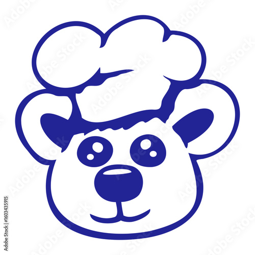 Bear BBQ Sausage Barbecue Chef's Hat Cook Hunger