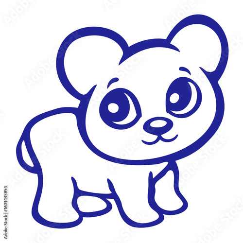Bear Happy Smile Cute Teddy Friendly Comic Grizzly