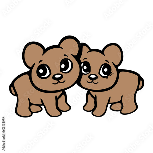 2 Bear Woman Man Love Couple Romantic Valentine's Day