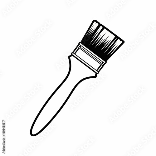 paint brush isolated on white