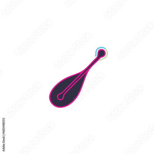 Medical otoscope ear health examination tool vector icon