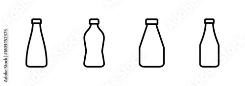 Bottle icon logo design. bottle sign and symbol